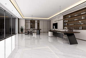 Fabrieks prijs grote formaat surf grijs gepolijste glanzende gesinterde steen porseleinen plaat 3200x1600x12mm hoge kwaliteit marmerlook vloer - Product Image 3