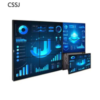 Écran vidéo mural LCD de qualité supérieure, haute définition 4K, 120 Hz, à usage commercial, avec un angle de vision de 178 degrés pour la publicité