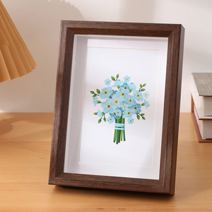 Minimal Eco Wood <strong>Photo</strong> <strong>Frame</strong> <strong>A4</strong> Size Printing MDF Wooden Picture <strong>Frame</strong> with Beveled Pane Glass Design for DIY - Product Image 4