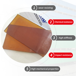 Lámina de Polieterimida de 610*1220mm, Plástico de Ingeniería Directo de Fábrica, Resistente a Altas Temperaturas, Color Ámbar, Láminas de PEI - Product Image 4