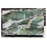 Dalles de cristal de fuchsite, quartzite botanique, cristallo, pour plan de travail de cuisine, revêtement de sol, revêtement mural, design d'intérieur