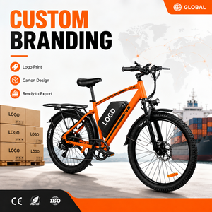 Vélo de montagne électrique personnalisé de 27,5 pouces, moteur sans balais de 750 W, double suspension, cadre en aluminium, batterie au lithium 48 V, DM427 - Product Image 1