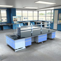 Paillasse Murale de Laboratoire Résistante aux Produits Chimiques, Plateau et Établi de Travail pour Biologie