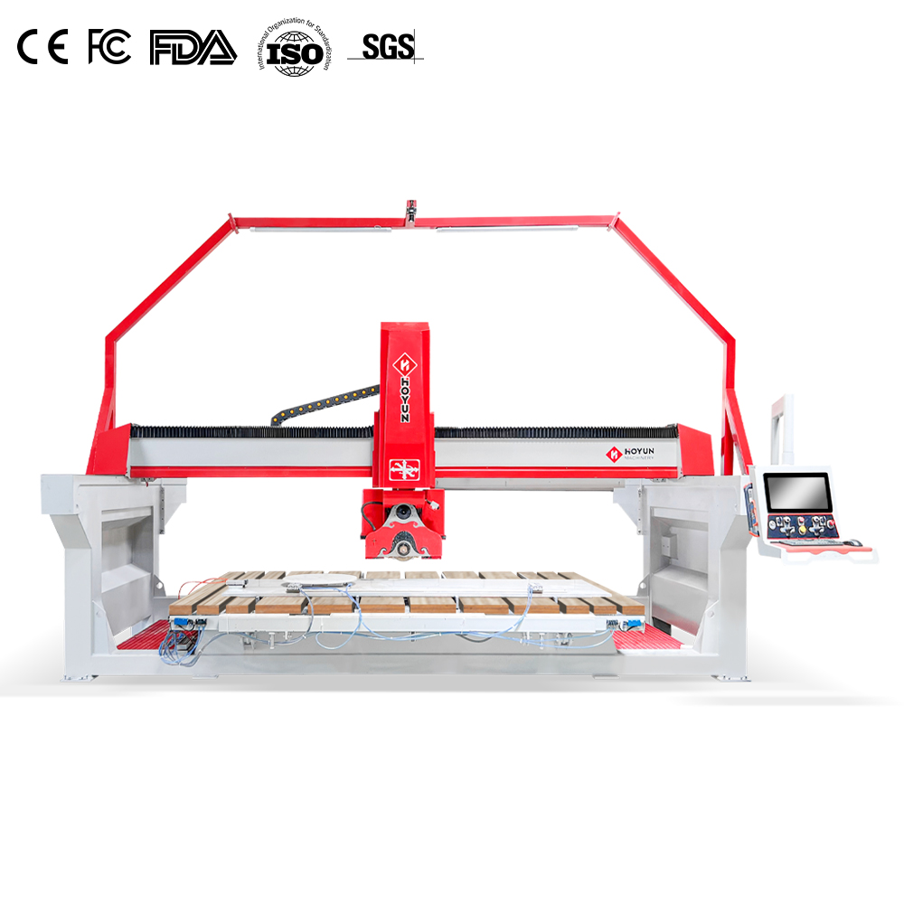 Hongyi/5 оси мостовой РАСПИЛОВОЧНЫЙ станок для камня 5 осей Cnc мостовая пила для резки мрамора и гранита