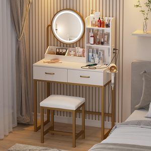 Mueble de Dormitorio Moderno y Ecológico con Panel de MDF, Espejo de Pie, Cajones, para Hotel, Dormitorio, Sala de Estar, Apartamento - Product Image 5
