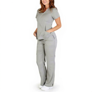 Nouvelle Arrivée Qualité Supérieure – Tenues Médicales en Coton pour Femmes, Ensembles de Blouses et Pantalons pour Hôpital, Personnalisables, Détection d'Aiguilles, Sans Coutures - Product Image 1