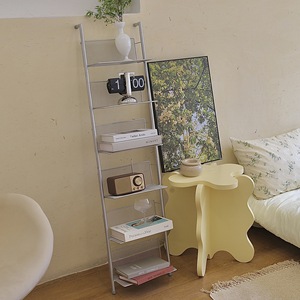 Estantería de Metal con escalera alta para el hogar, mueble de sala de estar moderno, estante de almacenamiento de pie abierto - Product Image 6