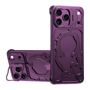เคสโทรศัพท์แม่เหล็กแบบไร้ขอบ ทำจากอะลูมิเนียมอัลลอยด์ สำหรับ iPhone 18 14 15 16 17 Pro Max พร้อมขายึดเลนส์แบบซ่อน ป้องกันการกระแทก - Product Image 1