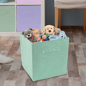 Keranjang Tempat Penyimpanan Kubus Lipat, Cocok untuk Kamar Bayi, Ruang Bermain, Lemari, Organisasi Rumah (<span class=keywords><strong>Pastel</strong></span> Multi-warna, 6 Pak) - Product Image 2