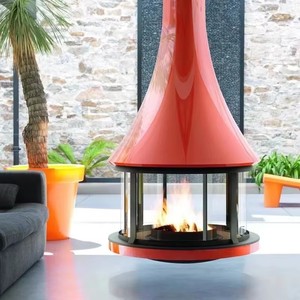 Elegante Chimenea Flotante de Madera con Chimenea Cónica <span class=keywords><strong>para</strong></span> <span class=keywords><strong>Sala</strong></span> de Estar - Product Image 2