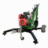 Mini-pelle tractable 9 CV pour usage agricole et domestique, avec système hydraulique robuste, machine de terrassement mobile