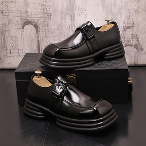 <span class=keywords><strong>Scarpe</strong></span> da Uomo Formali per Lavoro, Hotel, Tempo Libero, Affari, Ricevimento, in Pelle Nera, Nuova Collezione - Product Image 3