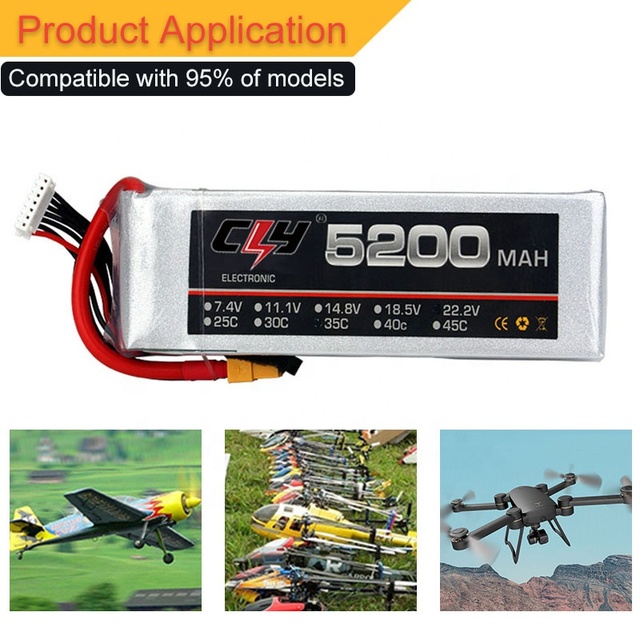 Lipo Battery 3.7v 7.4V 11.1V 14.8V Rc Battery 2s 3s 4s Lipo 25C-45C 1800mah 4000mah 5200mah Lipo Battery Pack