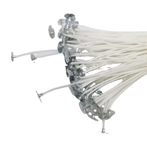 Mechas De algodón preenceradas con lengüetas, Para telas De Tubo, Velas, 100 unidades - Product Image 5