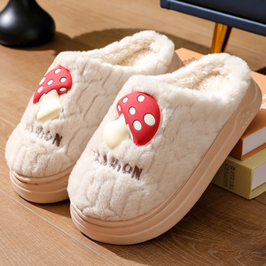 Unisex Winter Cotton for <b>Slippers</b> Cute Cartoon Design Thick Soles Anti-Skid EVA Outsole Home Warmth for Couples-Factory Custom - Product Image 6