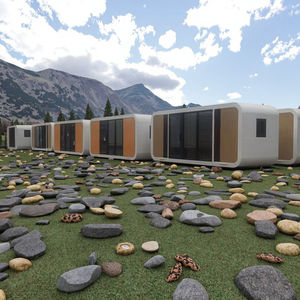 <span class=keywords><strong>Refugio</strong></span> prefabricado blindado EMP para casa búnker móvil de grado militar con filtración de aire y puertas a prueba de bombas para entornos extremos - Product Image 1