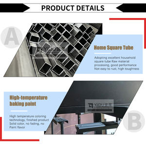 Компактный гранитный напольный стенд с плиточной витриной и каменной угловой полкой, каменной витриной - Product Image 3