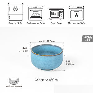 <span class=keywords><strong>UNICASA</strong></span>-Juego de platos de cena redondos reactivos de cerámica, vajilla de porcelana, juego de vajilla de cerámica - Product Image 4