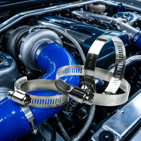 Collier de serrage rapide en acier inoxydable antirouille réglable pour conduites de ventilation industrielles