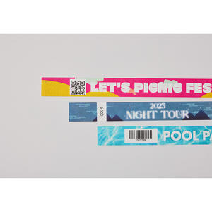 [AnyWristband] Bracelets YUPO entièrement colorés, type individuel, 20 mm (3/4 po), bracelets synthétiques durables pour événements - Product Image 1