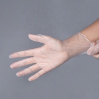 Gants de salle blanche ultra-fins WIPESTAR, 100 pièces, gants jetables en vinyle transparent sans poudre pour examen médical et alimentaire