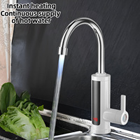 Robinet chauffe-eau instantané électrique sans réservoir avec affichage numérique, économie d'énergie pour cuisine, maison, camping-car, hôtel