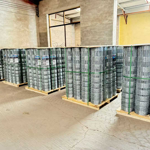 Recinzione per Bestiame a Doppio Filo Intrecciato Zincata a Caldo, Rete per Recinto di Bestiame ad Alta Resistenza alla Trazione per Fattoria, Recinto per Bovini e Pecore - Product Image 4