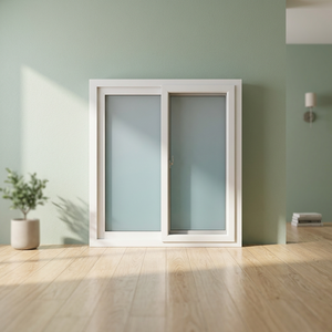หน้าต่างบานเลื่อนคู่ HOFFEN PLUS UPVC ขนาด 120x110 ซม. สีขาว กระจกใส กันเสียง กันน้ำ กันความร้อน สำหรับภายนอกอาคาร ทันสมัย เหมาะสำหรับห้องครัว ห้องใต้ดิน - Product Image 3