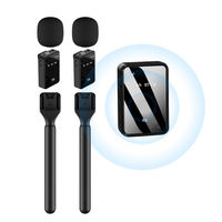 Set de Micrófono Lavalier Inalámbrico con Conector Tipo C, Omnidireccional, con Cancelación de Ruido para Grabación