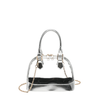 Vente en gros Gameday Stadium Approuvé Sac à main transparent avec logo personnalisé Sac à bandoulière transparent en PVC
