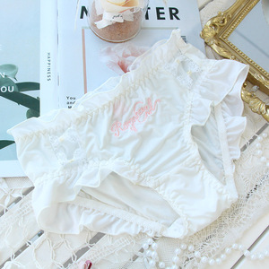 Ropa interior de encaje de talla grande Half-Awakening <span class=keywords><strong>Mary</strong></span>, pintada a mano, estilo japonés, linda y dulce, de seda helada, para chicas de hasta 100 kg, de talle bajo, romántica. - Product Image 4