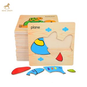 Rompecabezas de Madera 3D de Animales <span class=keywords><strong>para</strong></span> Niños en Edad <span class=keywords><strong>Preescolar</strong></span>, Juguetes Educativos de Aprendizaje, Gran Venta - Product Image 5