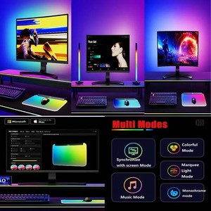 Alfombrilla <span class=keywords><strong>de</strong></span> Ratón Chasing Light con Iluminación Ambiental SKYDIMO DIY Controlable, RGB, Retroiluminación Colorida, Tipo C USB C, para Gamers - Product Image 2