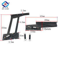 Mécanisme de levage de table basse hydraulique B09-2H avec amortissement, fermeture douce, réglable, accessoire de meuble durable, fonctionnement fluide