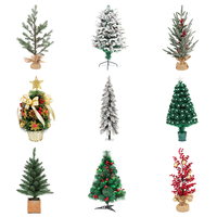 Acryl-Metall Musikalischer Kreativer Weihnachtsbaum Mini-Ornament-Teppich für Weihnachtsbäume
