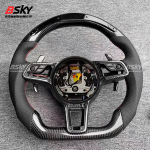 พวงมาลัยกีฬาคาร์บอนไฟเบอร์หุ้มหนัง LED แบบกำหนดเองได้ ใช้ได้กับ 918 718 958 Boxster - Product Image 1
