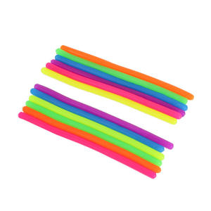 Jouets TPR : Corde extensible en forme de nouilles, jouets <span class=keywords><strong>anti</strong></span>-<span class=keywords><strong>stress</strong></span> DIY, ficelle sensorielle extensible licorne, jouets de décompression sensorielle - Product Image 5