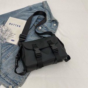 Nouveau sac messager unisexe vintage en tissu Oxford, bandoulière, imperméable, léger et durable pour l'été avec fermeture à rabat - Product Image 3