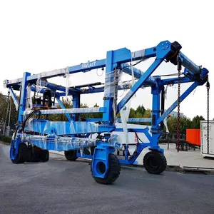 50 ton shipping container straddle carrier port lifting equipment straddle carrier
