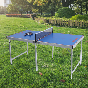 DINGXIANG Table de <span class=keywords><strong>ping</strong></span>-<span class=keywords><strong>pong</strong></span> moderne et durable en alliage d'aluminium miniature, 25 mm, pliable, avec raquettes et <span class=keywords><strong>filet</strong></span> pour une utilisation en intérieur/extérieur - Product Image 6