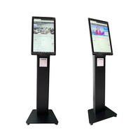 Layar sentuh 21.5 "24 inci Self-Service kios Android/versi Win lift/Wayfinding/Pendidikan dinding berdiri Lantai