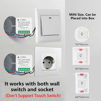 Module de relais miniature Matter WiFi 16A, interrupteur intelligent compatible avec EWeLink, Homekit, Smartthings, commande vocale, fonctionne avec Alexa