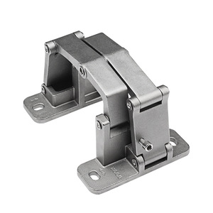 Bisagra Oculta de Acero Inoxidable con Apertura de 180 Grados, Tamaño Mediano/Grande, para Puertas Cortafuegos de Piedra, Diseño Industrial - Product Image 1