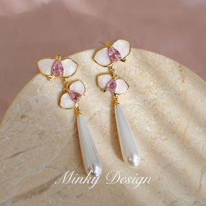 Pendientes Largos Vintage de Estilo Chino, Modernos, Geométricos, de Aleación de Zinc con Forma de Flor, para Mujer, para Fiestas y Ocasiones Especiales - Product Image 6