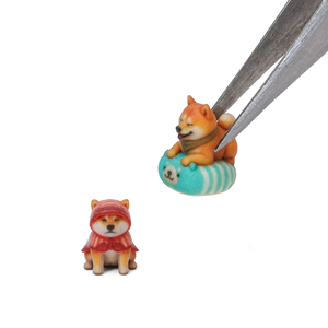 ของตกแต่งบ้าน DIY ไมโครแลนด์สเคป ของตกแต่งบ้านน่ารัก การ์ตูนเรซิ่นรูปสัตว์ ชิบะอินุ - ของตกแต่งกันฝนและของเล่น - Product Image 4