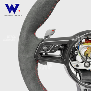 Volant en cuir de cerf nouvellement amélioré pour <span class=keywords><strong>Porsche</strong></span> Panamera 970 997 911 987 996 Cayenne 981 991.1 958 991 992 718 - Product Image 4