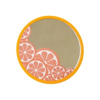 Support de téléphone avec airbag, autocollant miroir en plastique extensible, design minimaliste Fruits Pamplemousse Tulipe pour retouches rapides en déplacement