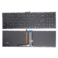 Clavier d'ordinateur portable rétroéclairé NORDIQUE PORTUGAIS CHOQUEZAIS US pour MSI GE62 GF72 GL63 GP73 GS60 GT63 GV72 GX62 PE62 PL72 GX62 6QD