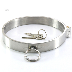 Addensato in acciaio inox collare strumento <span class=keywords><strong>passione</strong></span> gioco per adulti forniture per uomini e donne masturbazione - Product Image 4