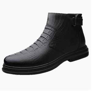 Stivali da Uomo Grandi Taglie a Mezza Altezza, Nuovi Modelli Autunno 2026, Stile Britannico, Scarpe Eleganti in Pelle da Lavoro - Product Image 4